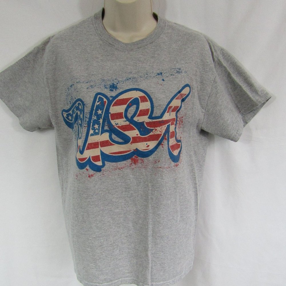 Women's Gildan Med. USA T-Shirt | Celebrate Independence Day